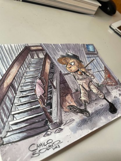 Alex - Laranja Mecânica - Aquarela 14,8cmX21cm - Image 3